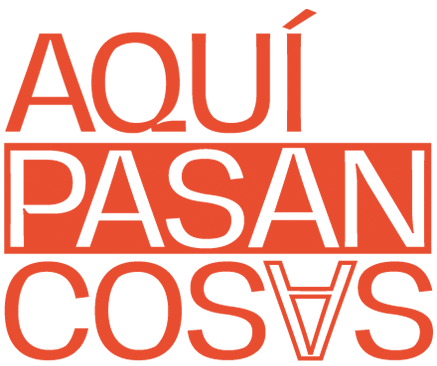 Logo ¡Aquí pasan cosas! animado
